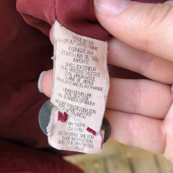 Helmut Lang Red Pixel Blazer Suit Jacket sz 4 - Picture 8 of 12